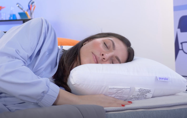 purple cloud pillow side sleeper